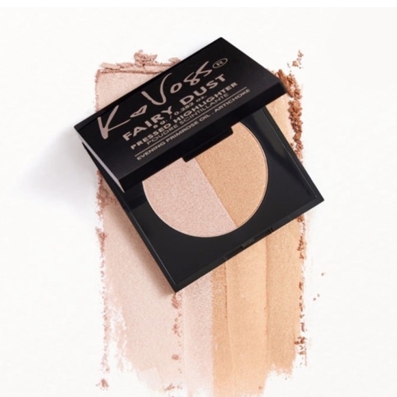 ⚫️ K Voss Fairy Dust Pressed Highlighter Moonlight / Starkissed Full-Size New - Picture 1 of 5